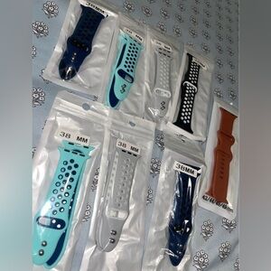 Perforated Silicone Apple Watch Bands - Bundle